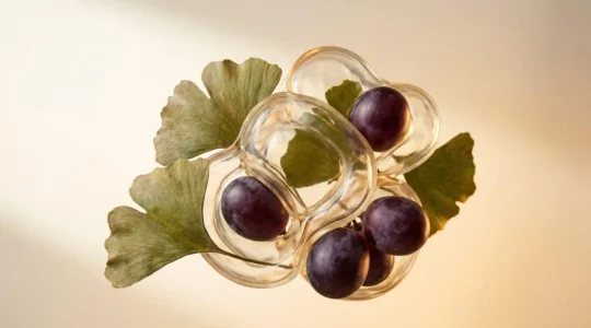 Concetto di longevità cellulare e nutrizione anti-età per la pelle dopo i 45 anni