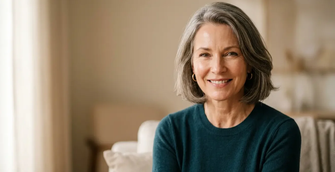 Donna matura oltre i 50 anni con pelle soda e radiosa dopo trattamento estetico non invasivo