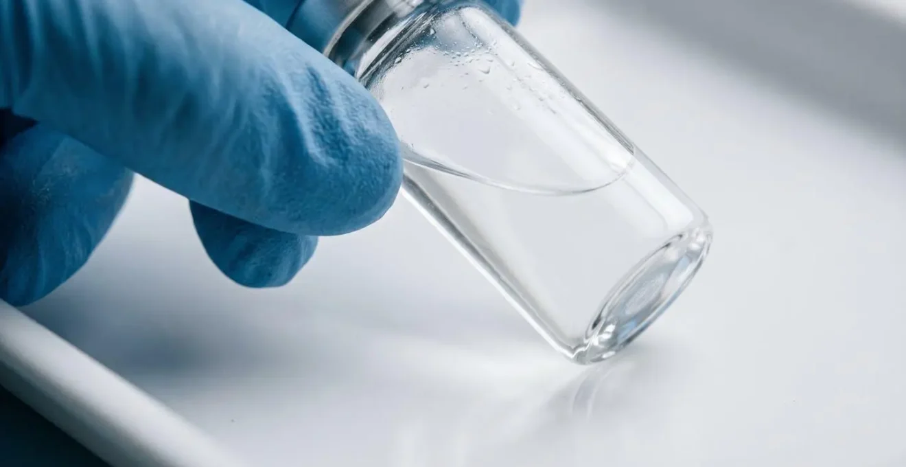 Dettaglio della precisione e della qualità nella preparazione del trattamento medico estetico