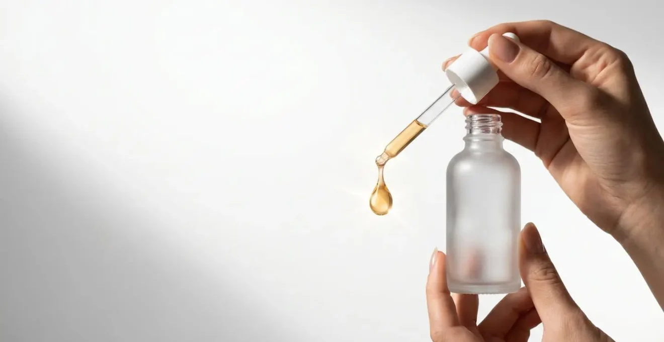 Applicazione di siero alla vitamina C su pelle esfoliata con peeling enzimatico per luminosità